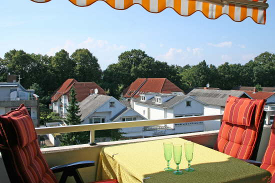 Blick vom Balkon